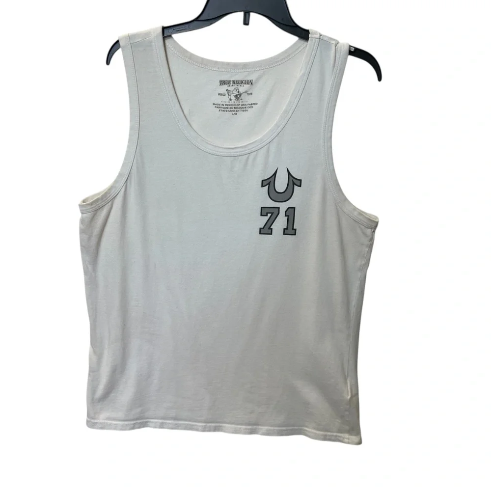 True Religion U 71 White Tank Top